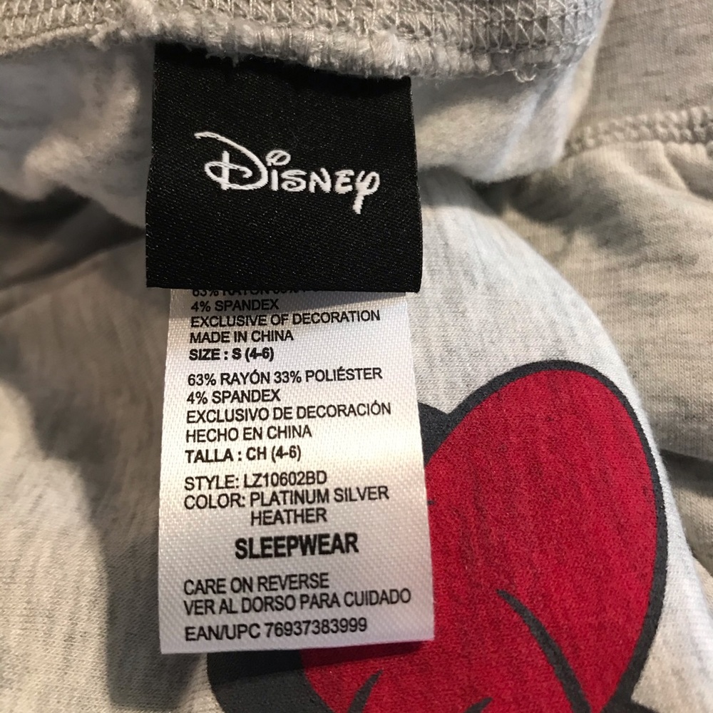 Disney Mickey Sleep Pant  S - Picture 6 of 8